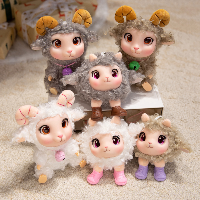 Kids Toys Doll - Kawaii Lamb Plush Toy Soft Vinyl