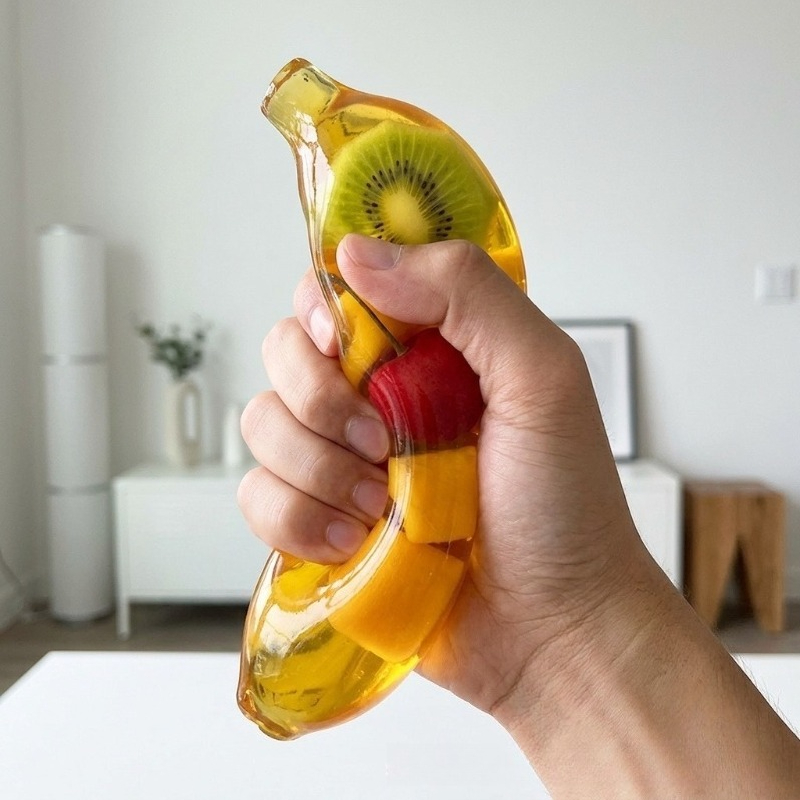 Sensory Fidget Toys - Fruit Banana Jelly Squishy Toy Stress