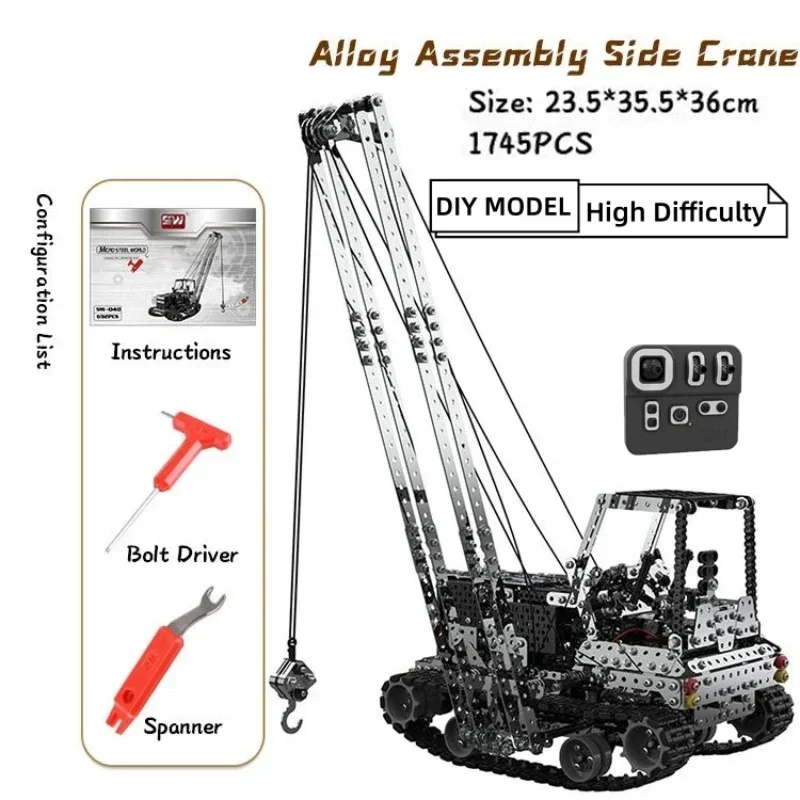 DIY Metal RC Crane Electric Ho - Kids Toys Review ulasan dan harga