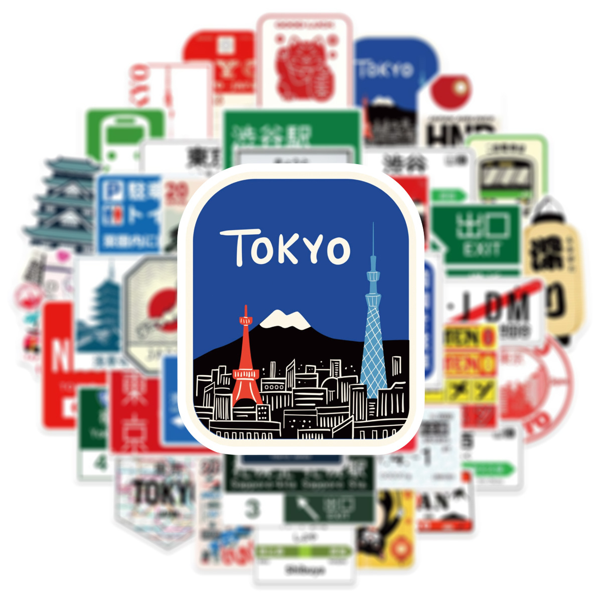 50PCS Japanese Style Urban Log - Kids Toys Logo ulasan dan harga