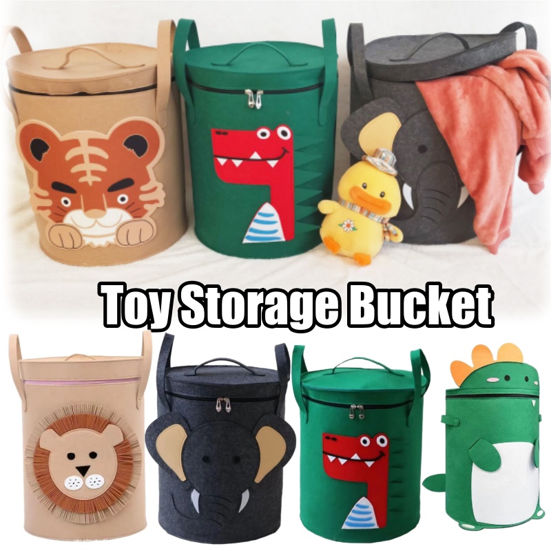 Cartoon Animal Storage Baskets - Kids Toys Clearance ulasan dan harga