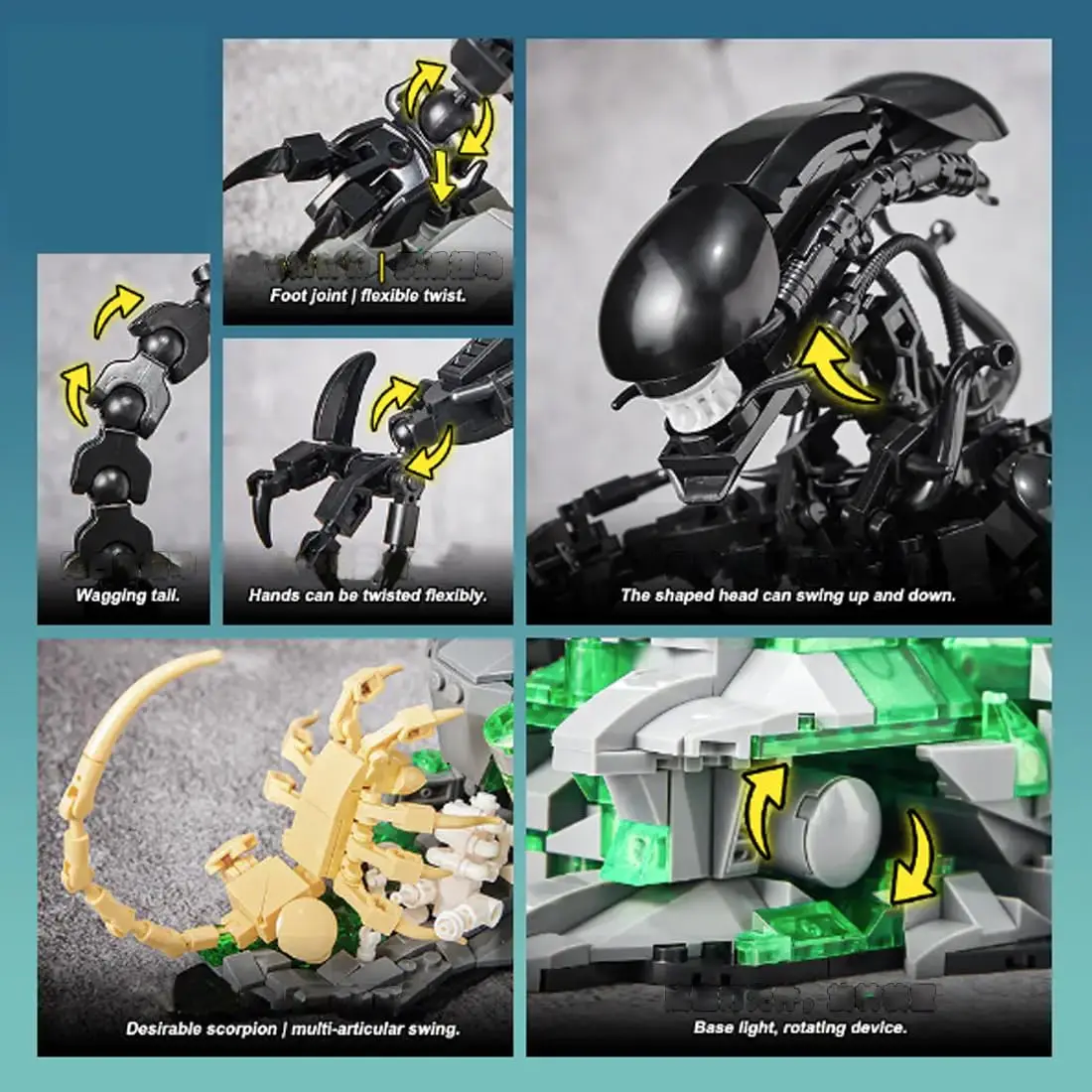 MOC 7048 Alien Monsters Buildi - Xenomorph Kids Toys ulasan dan harga