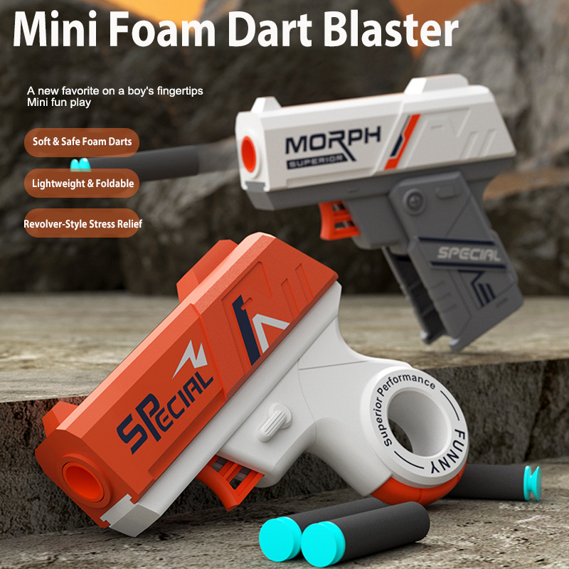 2 Pack Foldable & Revolver Min - Foam Dart Gun ulasan dan harga