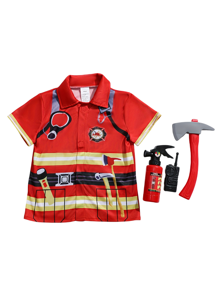 Kids Firefighter Style Shirt w - Sandbox Play Set ulasan dan harga