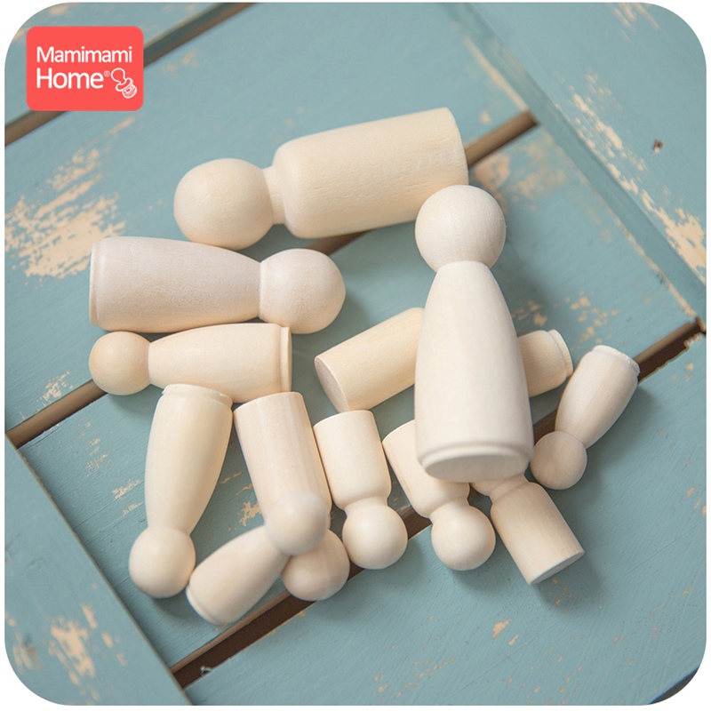 10PCS 55mm Peg Dolls Men And W - Kids Toys Logo ulasan dan harga