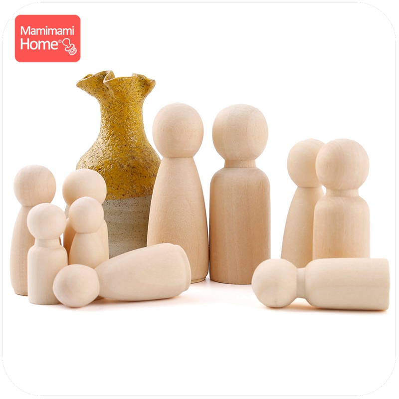 10PCS 55mm Peg Dolls Men And W - Kids Toys Logo ulasan dan harga