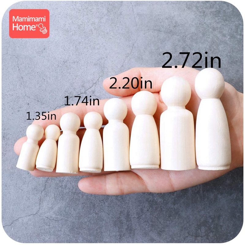 10PCS 55mm Peg Dolls Men And W - Kids Toys Logo ulasan dan harga