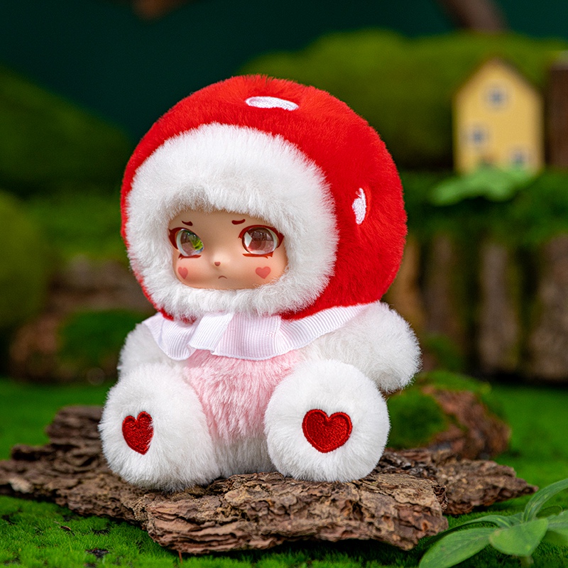 14cm Mushroom Girl Vinyl Plush - Kids Toys Doll ulasan dan harga