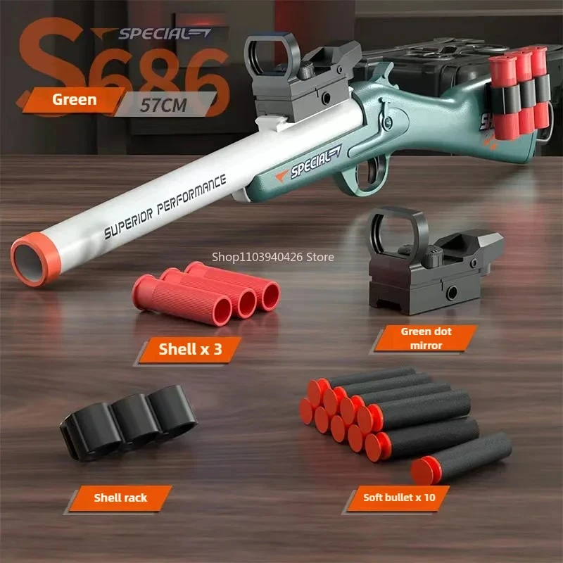 S686 Throwing Shell Shotgun To - Foam Dart Gun ulasan dan harga