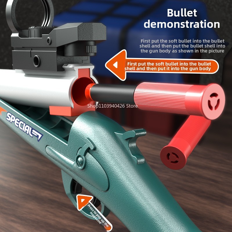 S686 Throwing Shell Shotgun To - Foam Dart Gun ulasan dan harga