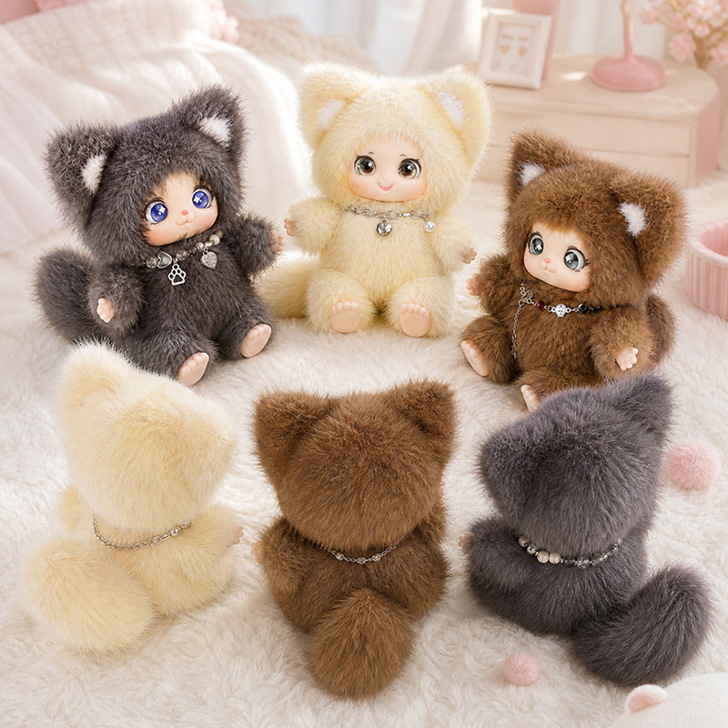 18cm New Cute Family Fox Plush - Kids Toys Doll ulasan dan harga
