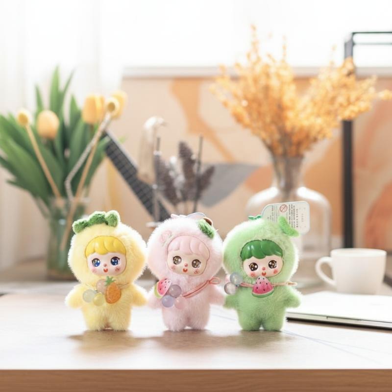 Cute Fruit Plush Doll Keychain - Kids Toys Doll ulasan dan harga