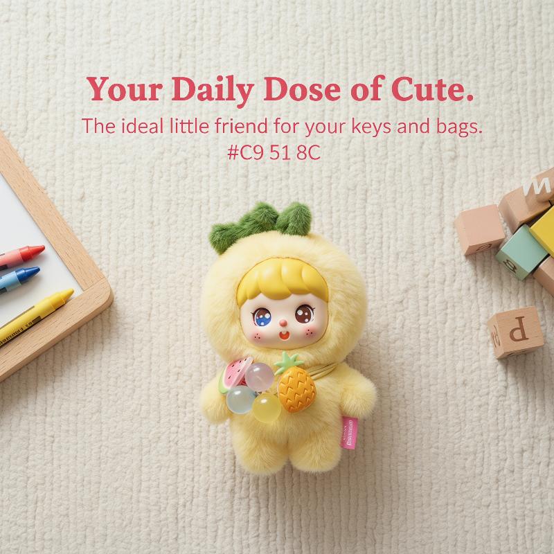Cute Fruit Plush Doll Keychain - Kids Toys Doll ulasan dan harga