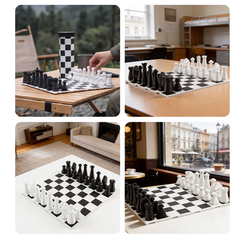 2 in 1 Portable Chess Game Set - Sandbox Play Set ulasan dan harga
