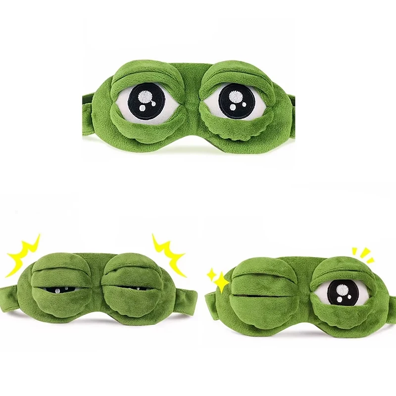 Frog Shaped Eye Mask Party Gam - Soft Plush Doll ulasan dan harga