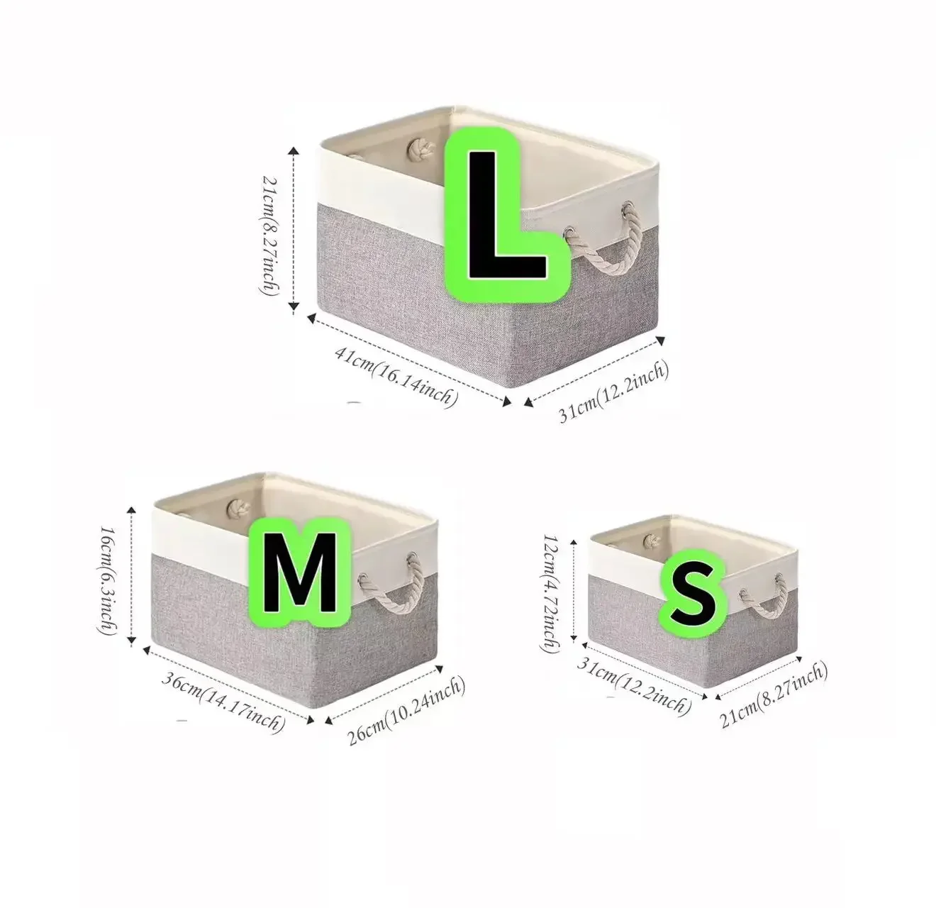 Linen Foldable Storage Basket  - Kids Toys Clearance ulasan dan harga